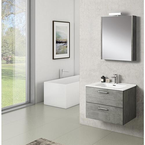 Meuble sous-vasque Noa avec vasque en céramique
Largeur 605 mm Anwendung 4