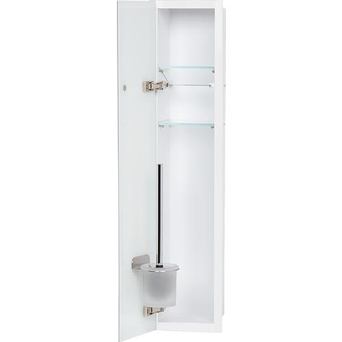 Caisson WC encastrable Flat, fermé, hauteur 800mm, 1 porte vitrée Standard 3
