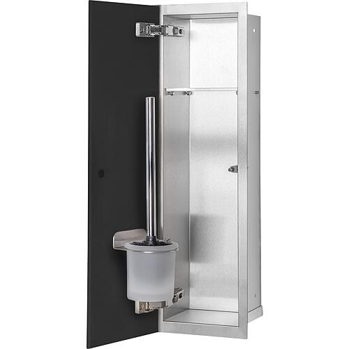 Caisson WC encastrable Flat, fermé, hauteur 600mm, 1 porte vitrée Standard 7