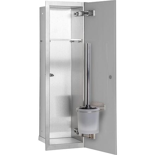 Caisson WC encastrable Flat, fermé, hauteur 600mm, 1 porte vitrée Standard 12