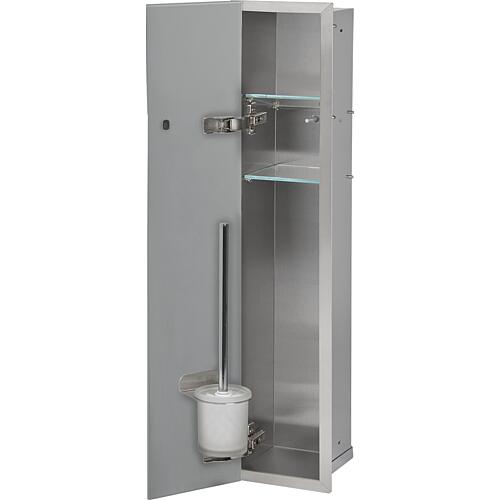 Caisson WC encastrable Flat, fermé, hauteur 800mm, 1 porte vitrée Standard 7