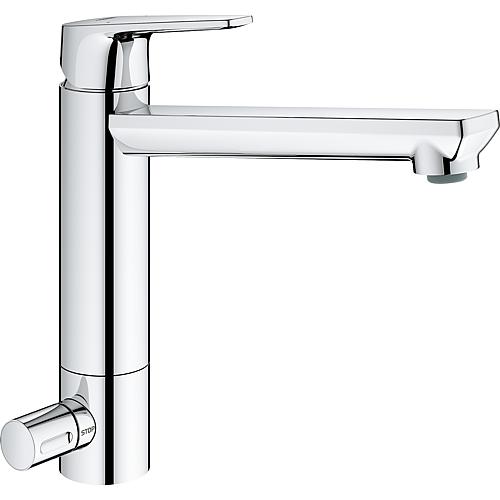 Mitigeur d’évier Grohe BauEdge, avec robinet d’arrêt Standard 1