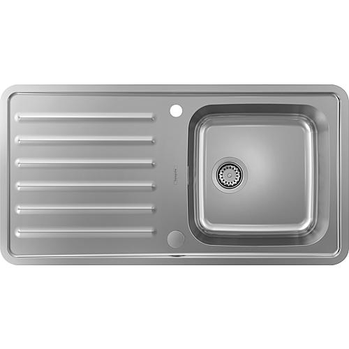 Évier encastré Hansgrohe 400 S4113-F400 avec égouttoir Standard 1