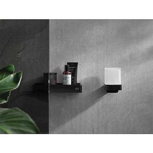 Porte-savon emco loft noir Anwendung 1