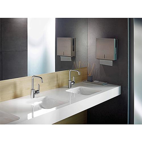Mitigeur de lavabo Hansa Hansapolo, commande latérale, pivotant Anwendung 1