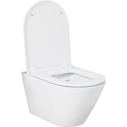 WC suspendu à fond creux Jacui, sans bride Anwendung 2