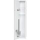 Caisson WC encastrable Flat, fermé, hauteur 800mm, 1 porte vitrée Standard 3