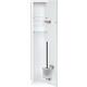 Caisson WC encastrable Flat, fermé, hauteur 800mm, 1 porte vitrée Standard 4