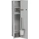 Caisson WC encastrable Flat, fermé, hauteur 800mm, 1 porte vitrée Standard 12