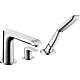 Mélangeur baignoire 3 trous Hansgrohe Metris saillie 194 mm chrome