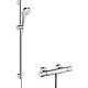 Kit de douche avec mitigeur thermostatique Ecostat Comfort, Croma Select S Vario et barre de douche Unica Croma  Standard 1