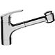Mitigeur d'évier Hansa Hansamix basse pression tube CU douchette extractible saillie 235 mm chrome