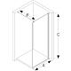 Paroi de douche Walk-In en verre Select+ 6 mm