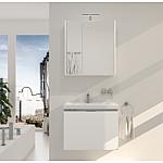 Kit meubles de salle de bains Eola, largeur 710 mm, 2 tiroirs