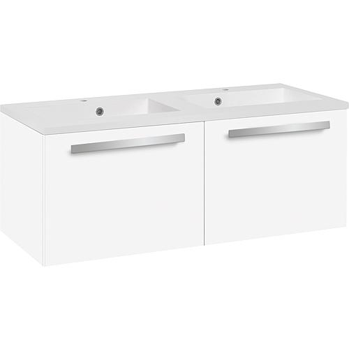 Meuble sous-vasque Ebli avec double vasque en fonte minérale Standard 1