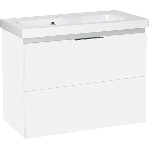WTU+WT céramique EOLA blanc brillant 2 tiroirs 710x580x380mm
