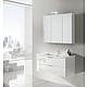 Ensemble de meubles de salle de bains EPIL série MBF blanc brillant 2 tiroirs largeur 1060mm