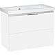 WTU+WT céramique EOLA blanc brillant 2 tiroirs 710x580x380mm