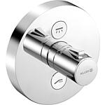 Mitigeur thermostatique encastré Push, 2 consommateurs, rond