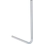 Tube de raccordement 90° chrome