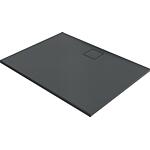Bacs à douche Hüppe EasyFlat fonte minérale, 1600x52x800 mm écoulement:côté long, anthracite mat