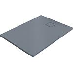 Bacs à douche Hüppe EasyFlat fonte minérale 1000x52x800 mm écoulement:côté court, gris mat