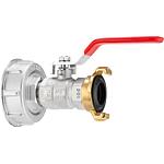 Kit Adaptateur IBC Geka plus avec robinets à boisseau sphérique et accouplements
