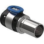 Geberit FlowFit, transition vers Mapress, avec extrémité d'insertion en acier inoxydable