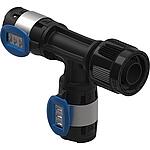 Pièce de transition en T Geberit FlowFit avec MasterFix, dérivation