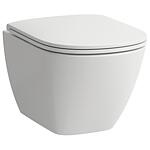 WC suspendu à fond creux Laufen Lua compact, sans rinçage, Fixation cachée