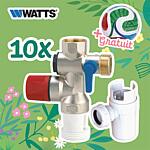 Pack promotionnel 10x Groupe de sécurité avec siphon + 1x Ballon de foot adidas, gratuit!