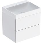 Meubles sous-vasque One avec lavabos en Céramique, Largeur 600 mm