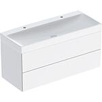 Meuble sous-vasque One avec lavabos en Céramique, largeur 1200 mm