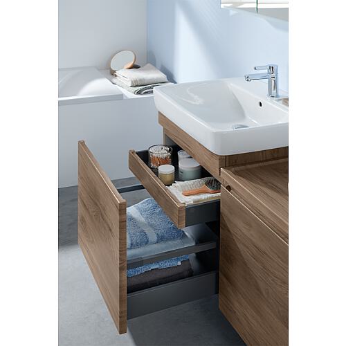 Meuble sous-vasque avec vasques en Céramique Plan Renova, 700 mm de large Anwendung 1