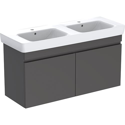 Meuble sous-vasque avec double vasque en céramique, largeur 1300 mm Standard 2