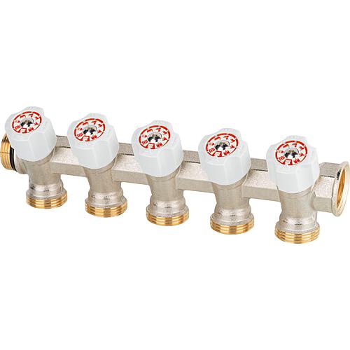 Collecteur sanitaire 5 circuits DN 20 (3/4") x Eurocone, Easy Lock