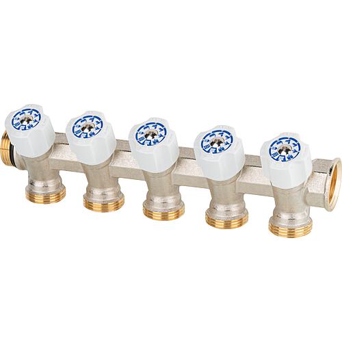 Collecteur sanitaire 5 circuits DN 20 (3/4") x Eurocone, Easy Lock