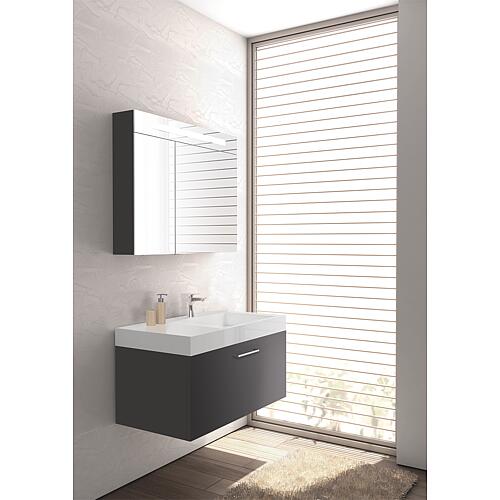 Kits de meubles de salle de bain ELISA Séries MAA, graphite mat, largeur 905mm