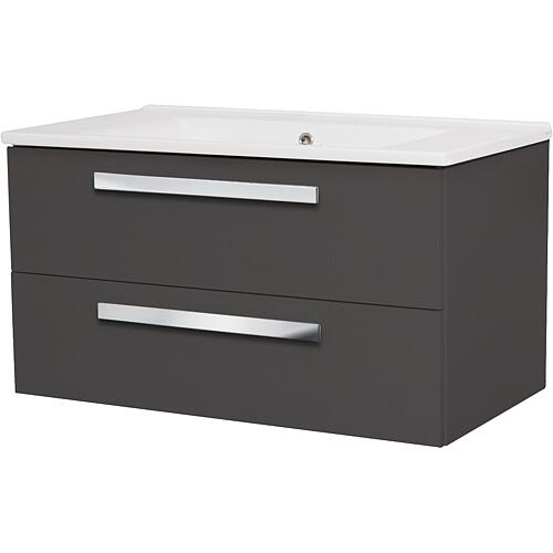 Meuble sous-vasque Edia avec vasque en céramique Standard 1