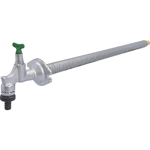 Vanne murale extérieure AIPS SEPP glace antigel clé à pipe tête chr. m.RV u. RB DN 15 L=500 mm