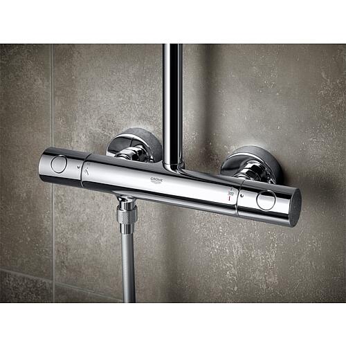 Colonne de douche Tempesta Cosmopolitan Cube carrée avec mitigeur thermostatique