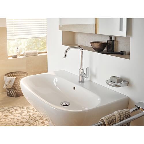 KLUDI Pure & Solid Mitigeur de lavabo, poignée latérale, orientable