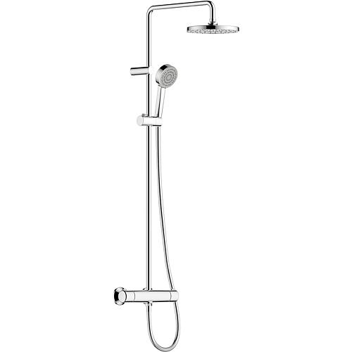 Colonne de douche Hansabasic avec Thermostat, Pommes de douche 200 mm, chromé