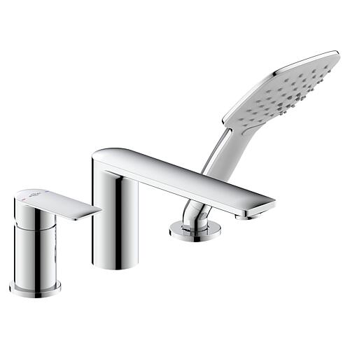 Kit mitigeur bain/douche 3 trous bord de baignoire Nomoro Standard 1
