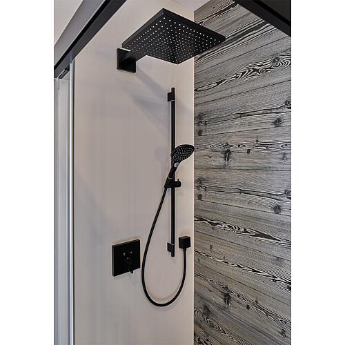 Pomme de douche Raindance E 300 1jet avec bras de douche noir mat Anwendung 2