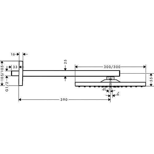 Tête de douche Raindance E 300 Jet de Hansgrohe Anwendung 3