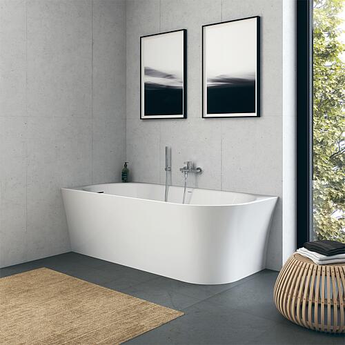 Baignoire Duravit DuraSenja coin à gauche, ovale, 1700x800x585mm, acrylique