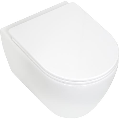 Pack combiné Evenes Aimera Compact WC suspendu Aimera Compact sans bride avec abattant WC Softclose Standard 1