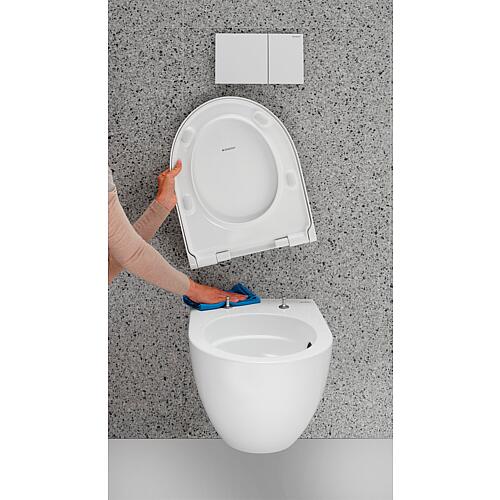 Pack combiné Acanto pour WC, sans bride, avec TurboFlush (technologie de rinçage à tourbillon)