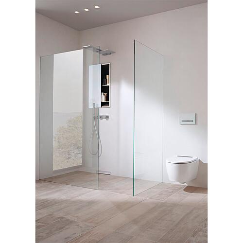 Porte coulissante miroir pour box en niche Anwendung 1